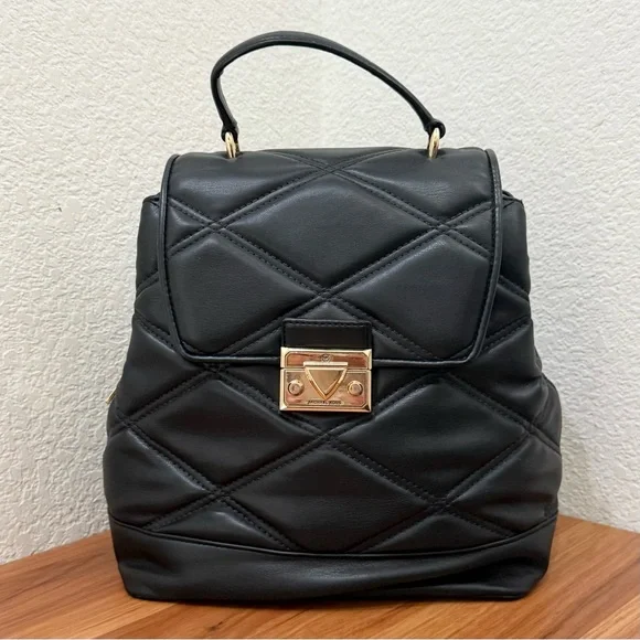 Michael Kors | Bags | Michael Kors Serena Black Quilted  display picture 1